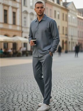 Steve Harvey Classic Gray Men's Suit Set